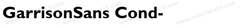 GarrisonSans Cond字体转换
